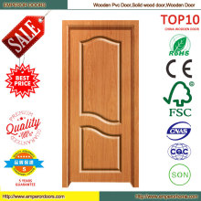 China Alibaba comercial utiliza madera puerta de PVC